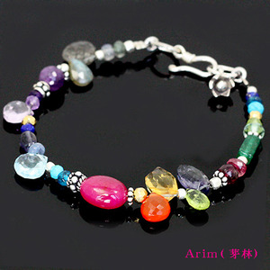 [189]Rainbow gemstones bracelet