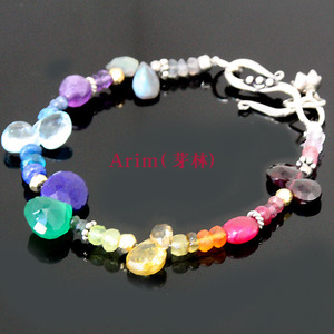 [304]Rainbow gemstones bracelet